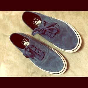 Blue suede Vans